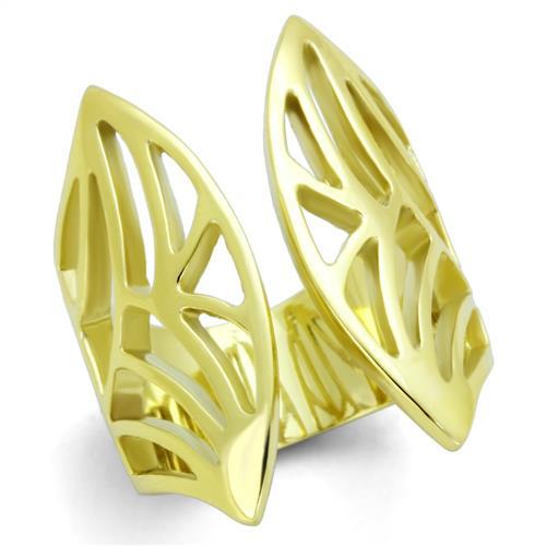 MATK1902 - IP Gold(Ion Plating) Stainless Steel Ring with No Stone