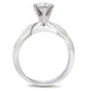 MATK191 - High polished (no plating) Stainless Steel Ring with AAA Grade CZ  in Clear