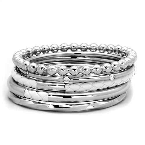 MATK1937 - High polished (no plating) Stainless Steel Bangle with No Stone