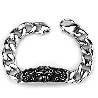 MATK1978 - High polished (no plating) Stainless Steel Bracelet with No Stone