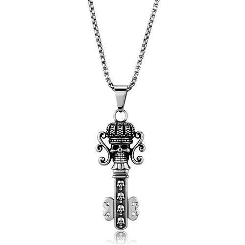 MATK1984 - High polished (no plating) Stainless Steel Necklace with No Stone