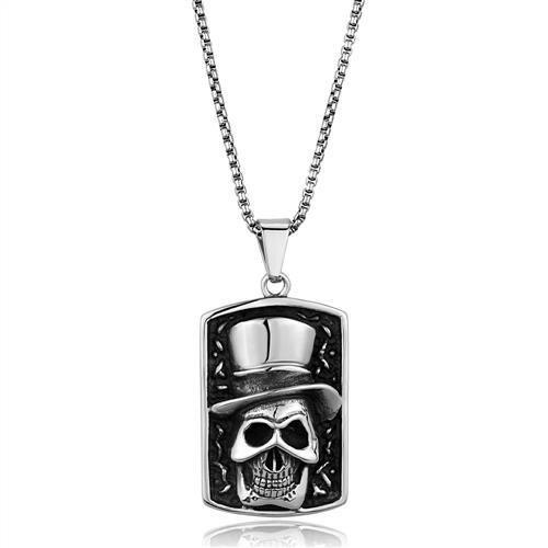 MATK1985 - High polished (no plating) Stainless Steel Necklace with No Stone
