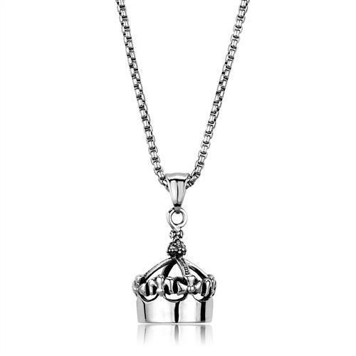 MATK1991 - High polished (no plating) Stainless Steel Necklace with No Stone