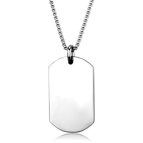 MATK1995 - High polished (no plating) Stainless Steel Necklace with No Stone