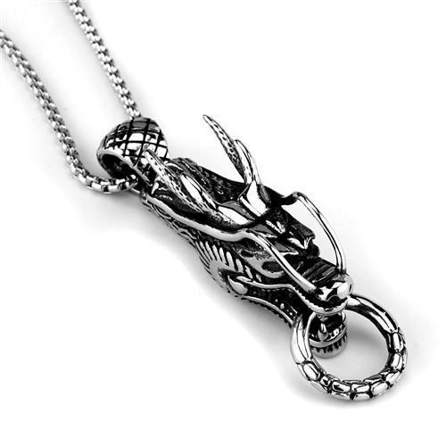MATK2005 - High polished (no plating) Stainless Steel Necklace with No Stone
