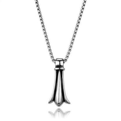 MATK2010 - High polished (no plating) Stainless Steel Necklace with No Stone