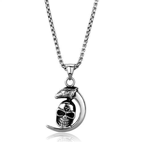 MATK2012 - High polished (no plating) Stainless Steel Necklace with No Stone