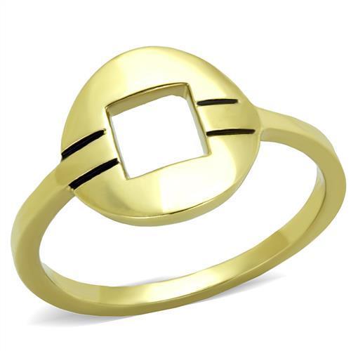 MATK2033 - IP Gold(Ion Plating) Stainless Steel Ring with No Stone