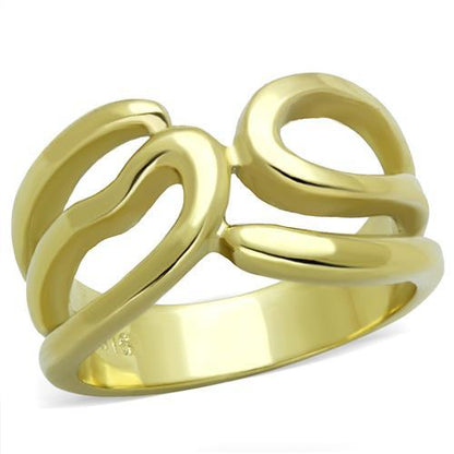 MATK2036 - IP Gold(Ion Plating) Stainless Steel Ring with No Stone