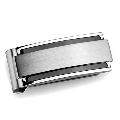 MATK2085 - High polished (no plating) Stainless Steel Money clip with No Stone