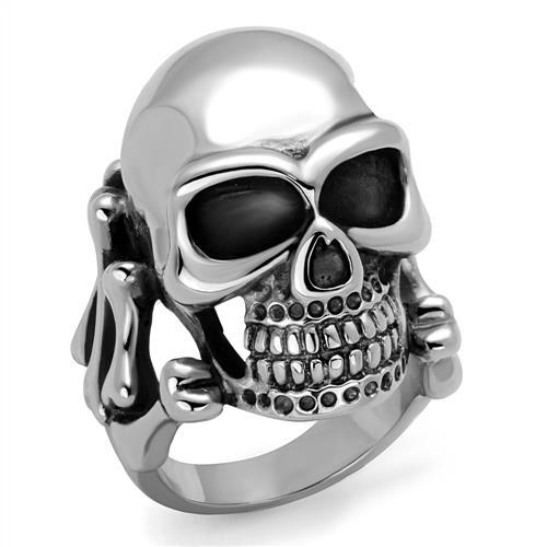 MATK2246 - High polished (no plating) Stainless Steel Ring with No Stone