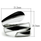 MATK228 - High polished (no plating) Stainless Steel Ring with No Stone