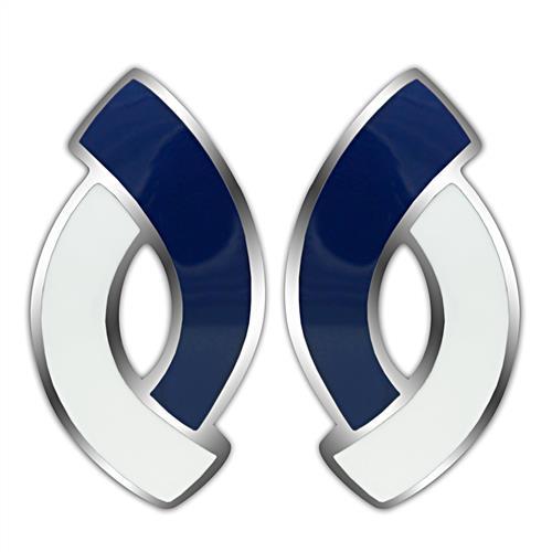 MATK235 - High polished (no plating) Stainless Steel Earrings with No Stone