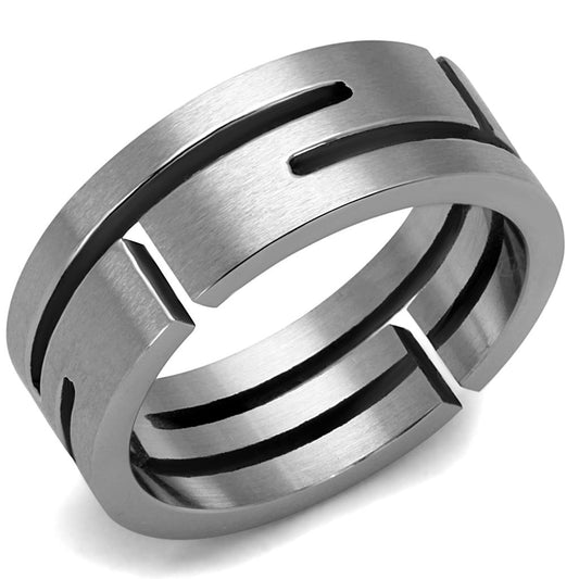 MATK2393 - High polished (no plating) Stainless Steel Ring with No Stone