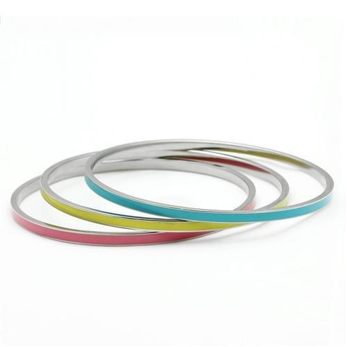 MATK241 - High polished (no plating) Stainless Steel Bangle with No Stone