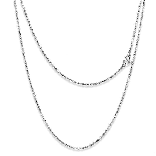 MATK2422 - High polished (no plating) Stainless Steel Chain with No Stone