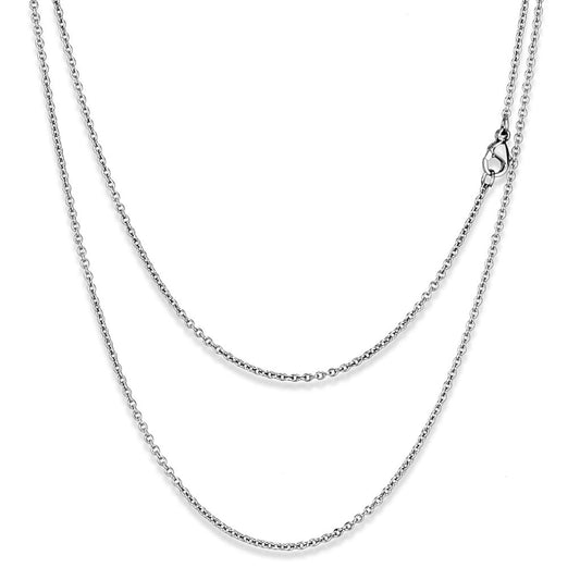 MATK2423 - High polished (no plating) Stainless Steel Chain with No Stone