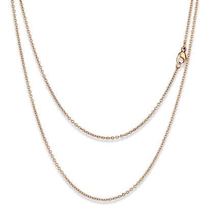 MATK2423R - IP Rose Gold(Ion Plating) Stainless Steel Chain with No Stone