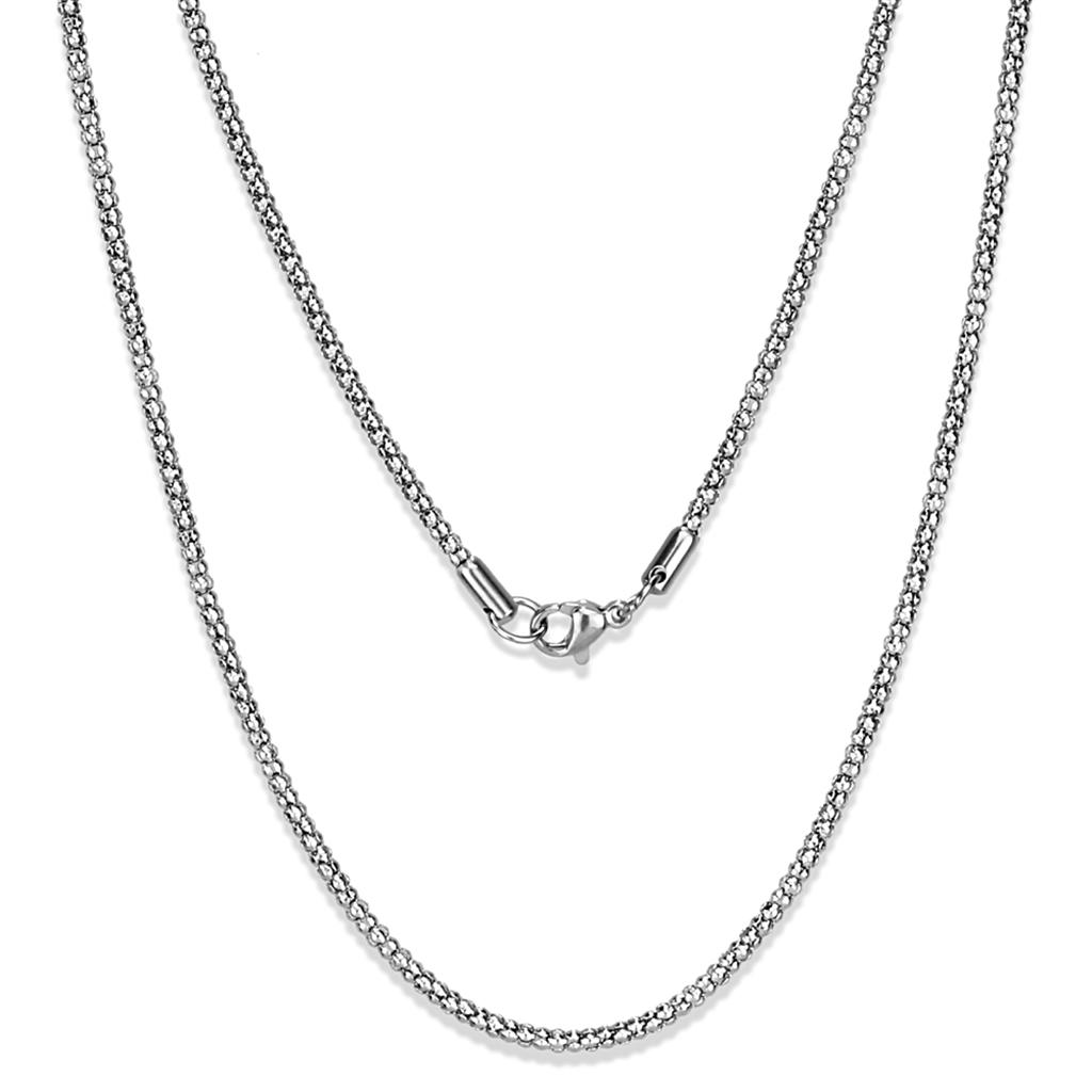 MATK2424 - High polished (no plating) Stainless Steel Chain with No Stone
