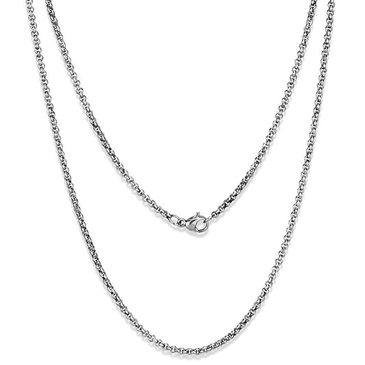 MATK2425 - High polished (no plating) Stainless Steel Chain with No Stone