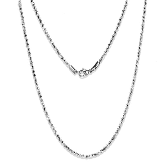 MATK2426 - High polished (no plating) Stainless Steel Chain with No Stone