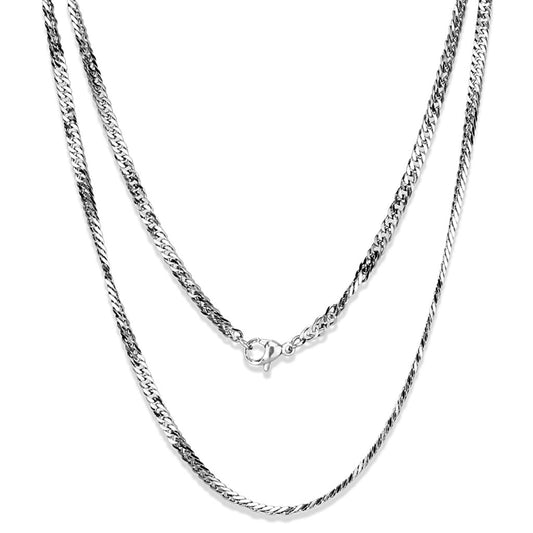 MATK2429 - High polished (no plating) Stainless Steel Chain with No Stone