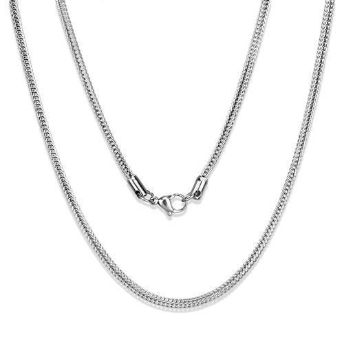 MATK2430 - High polished (no plating) Stainless Steel Chain with No Stone