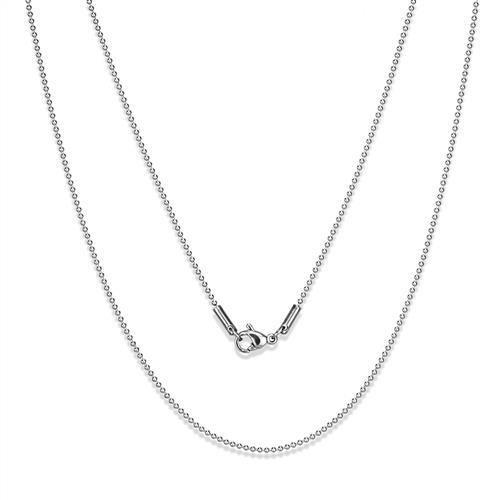 MATK2431 - High polished (no plating) Stainless Steel Chain with No Stone