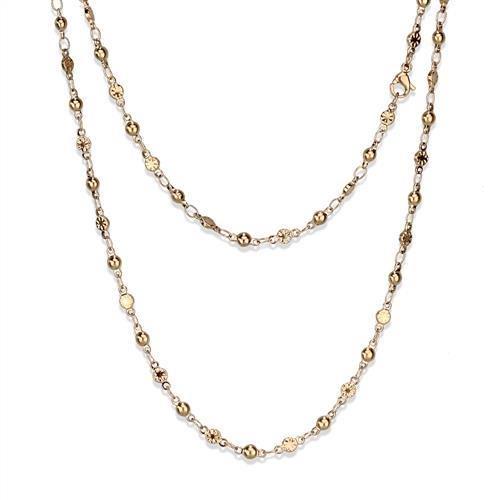 MATK2432R - IP Rose Gold(Ion Plating) Stainless Steel Chain with No Stone