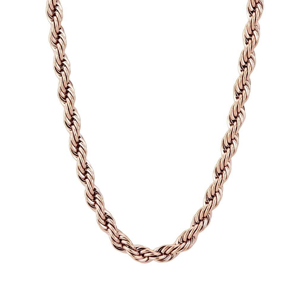 MATK2433R - IP Rose Gold(Ion Plating) Stainless Steel Chain with No Stone