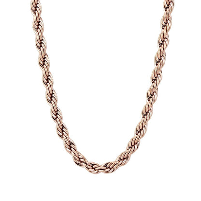 MATK2433R - IP Rose Gold(Ion Plating) Stainless Steel Chain with No Stone