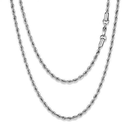 MATK2434 - High polished (no plating) Stainless Steel Chain with No Stone