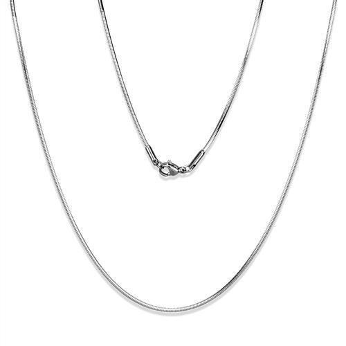 MATK2435 - High polished (no plating) Stainless Steel Chain with No Stone