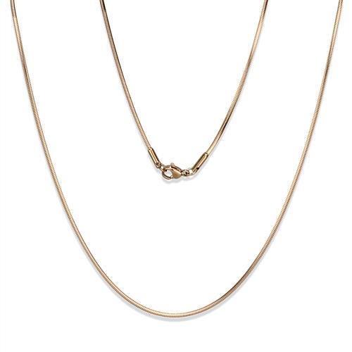 MATK2435R - IP Rose Gold(Ion Plating) Stainless Steel Chain with No Stone