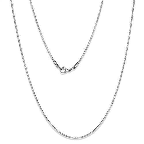 MATK2436 - High polished (no plating) Stainless Steel Chain with No Stone