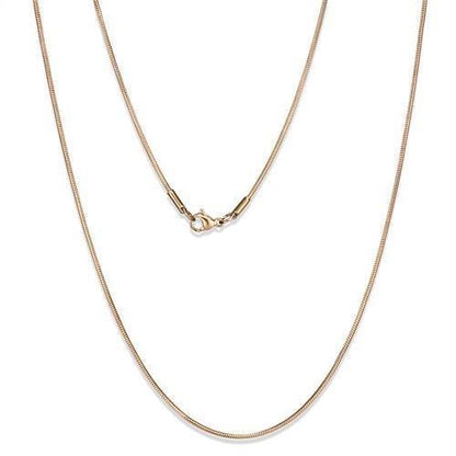 MATK2436R - IP Rose Gold(Ion Plating) Stainless Steel Chain with No Stone