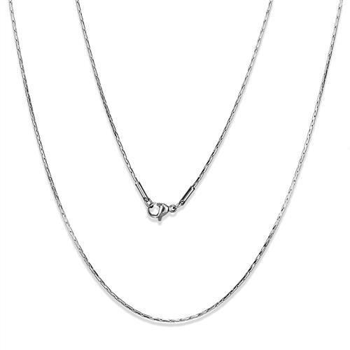 MATK2437 - High polished (no plating) Stainless Steel Chain with No Stone