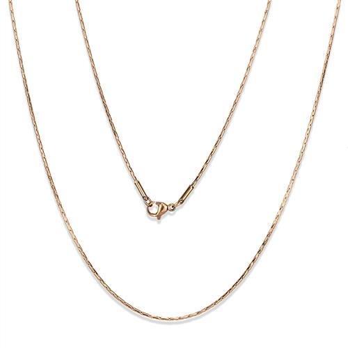 MATK2437R - IP Rose Gold(Ion Plating) Stainless Steel Chain with No Stone