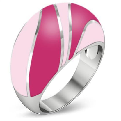 MATK243 - High polished (no plating) Stainless Steel Ring with Epoxy  in No Stone