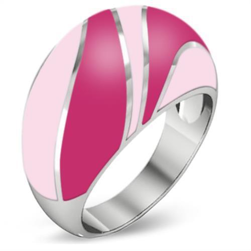 MATK243 - High polished (no plating) Stainless Steel Ring with Epoxy  in No Stone