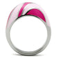 MATK243 - High polished (no plating) Stainless Steel Ring with Epoxy  in No Stone