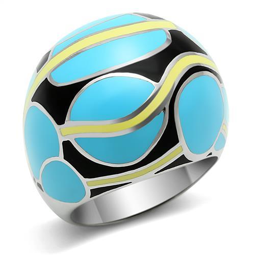 MATK249 - High polished (no plating) Stainless Steel Ring with No Stone