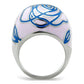MATK251 - High polished (no plating) Stainless Steel Ring with Epoxy  in No Stone