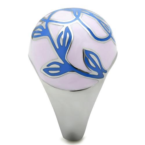 MATK251 - High polished (no plating) Stainless Steel Ring with Epoxy  in No Stone