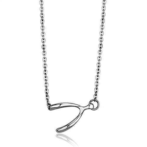 MATK2529 - High polished (no plating) Stainless Steel Chain Pendant with No Stone
