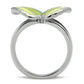 MATK267 - High polished (no plating) Stainless Steel Ring with Epoxy  in No Stone