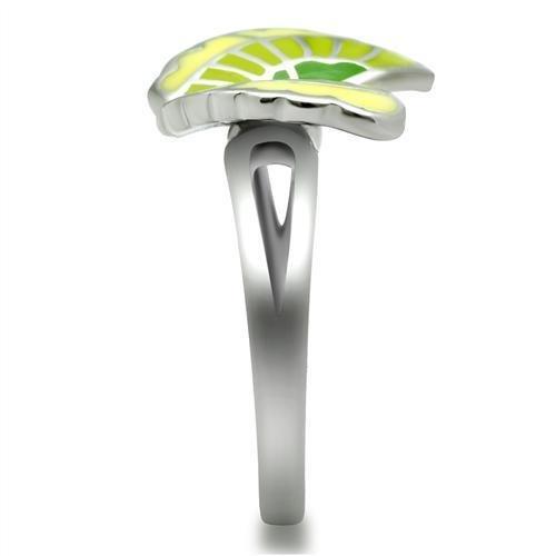MATK267 - High polished (no plating) Stainless Steel Ring with Epoxy  in No Stone