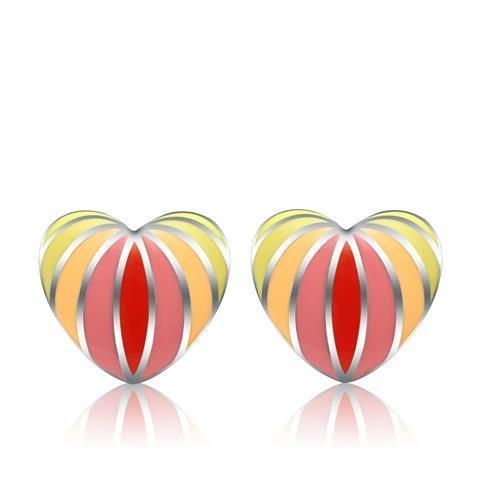 MATK269 - High polished (no plating) Stainless Steel Earrings with No Stone