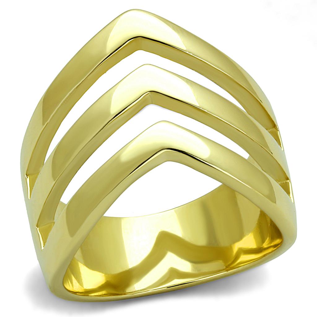 MATK2733 - IP Gold(Ion Plating) Stainless Steel Ring with No Stone