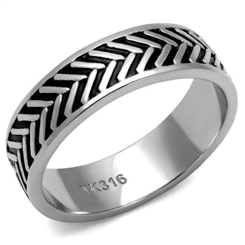 MATK2899 - High polished (no plating) Stainless Steel Ring with No Stone